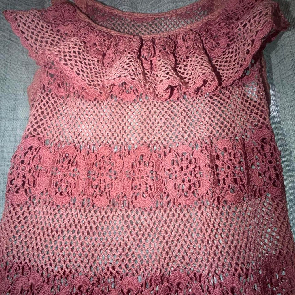 Beautiful vintage artisan crochet palazzo